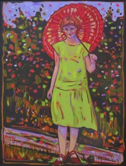 Girl With Umbrella
34 x 26 oil on canvas
$1700